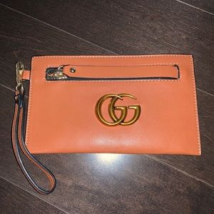 Brown/ Dark Tan Gucci Pouch